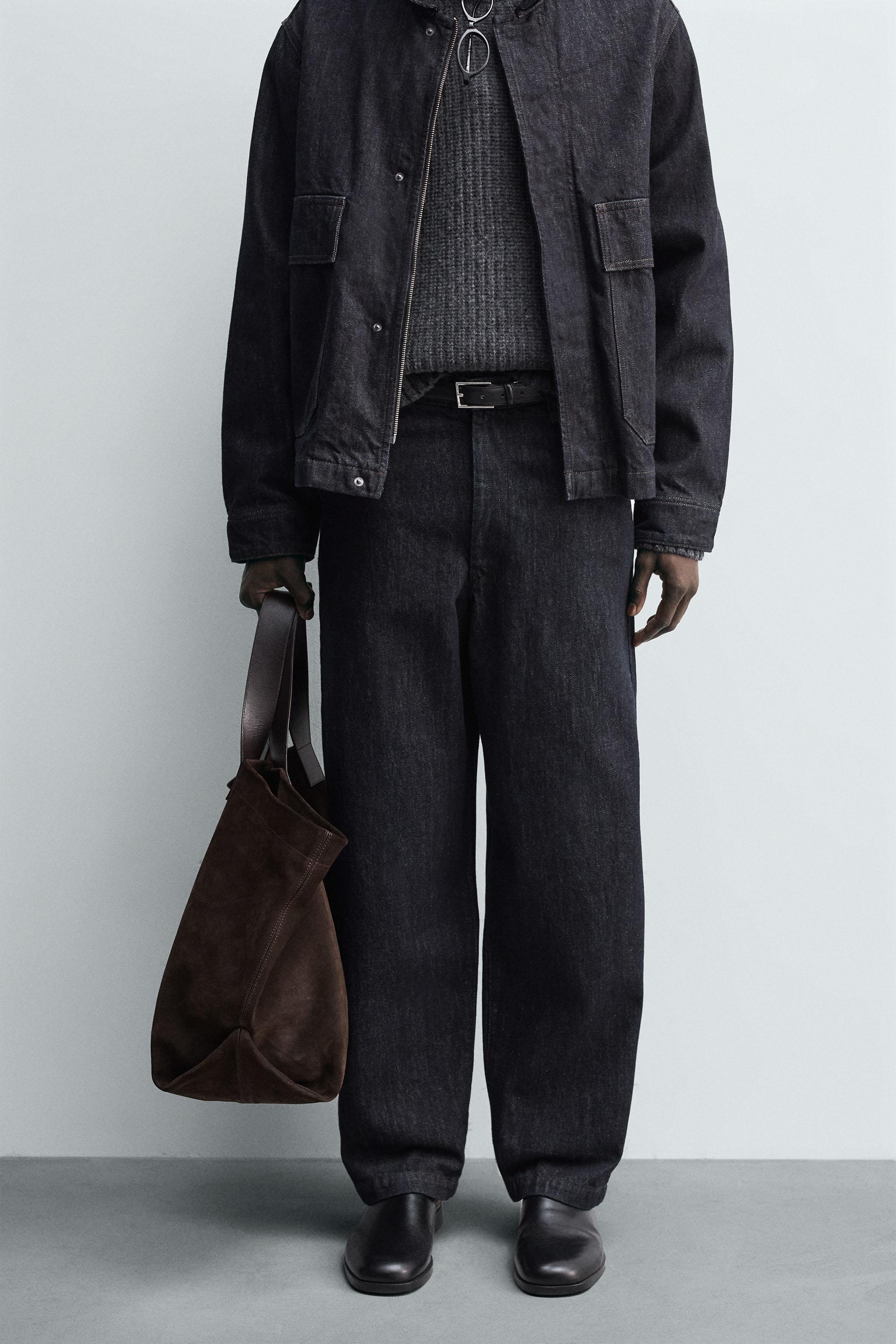 RELAXED FIT DENIM CHINO PANTS